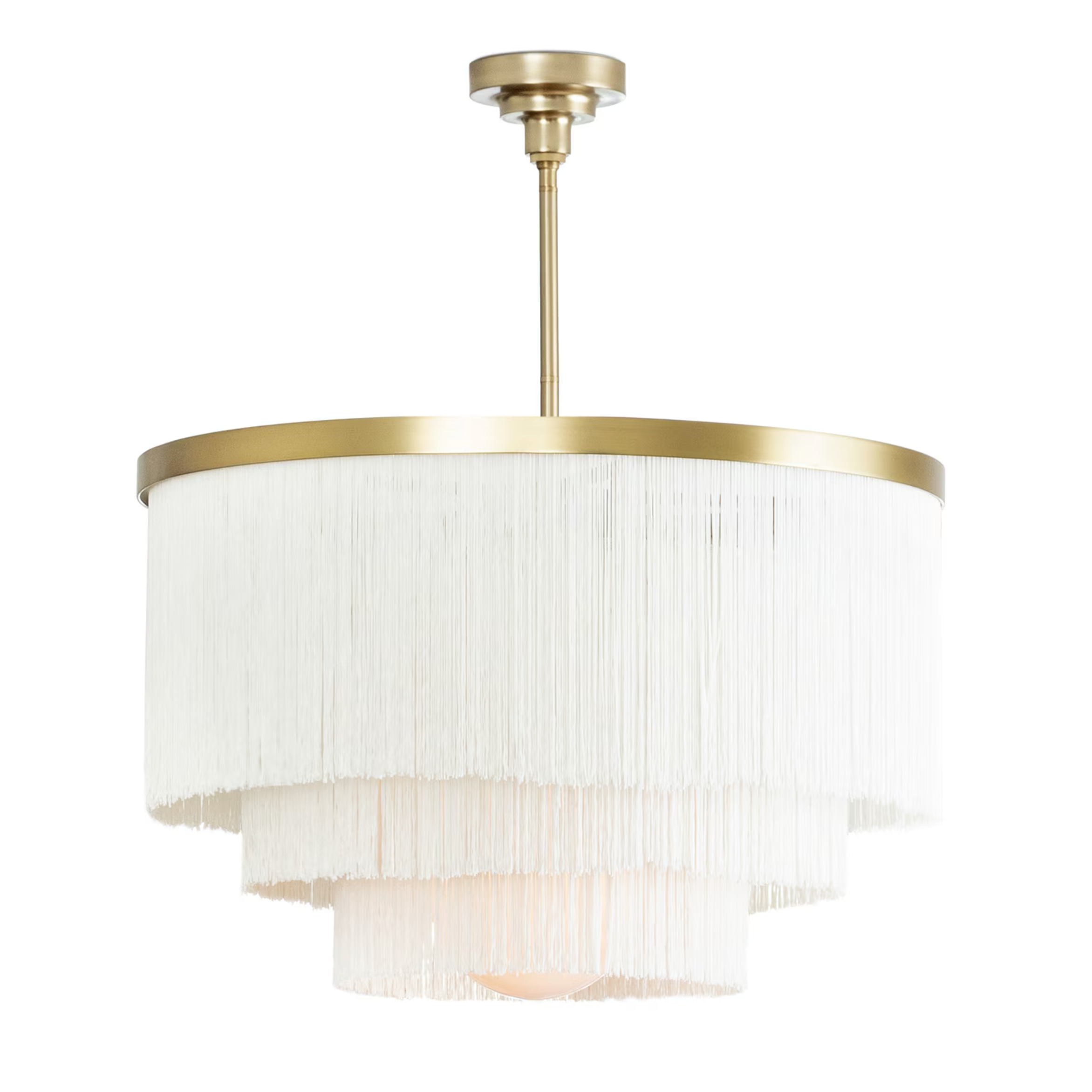 Cabaret Ivory Fringe Chandelier