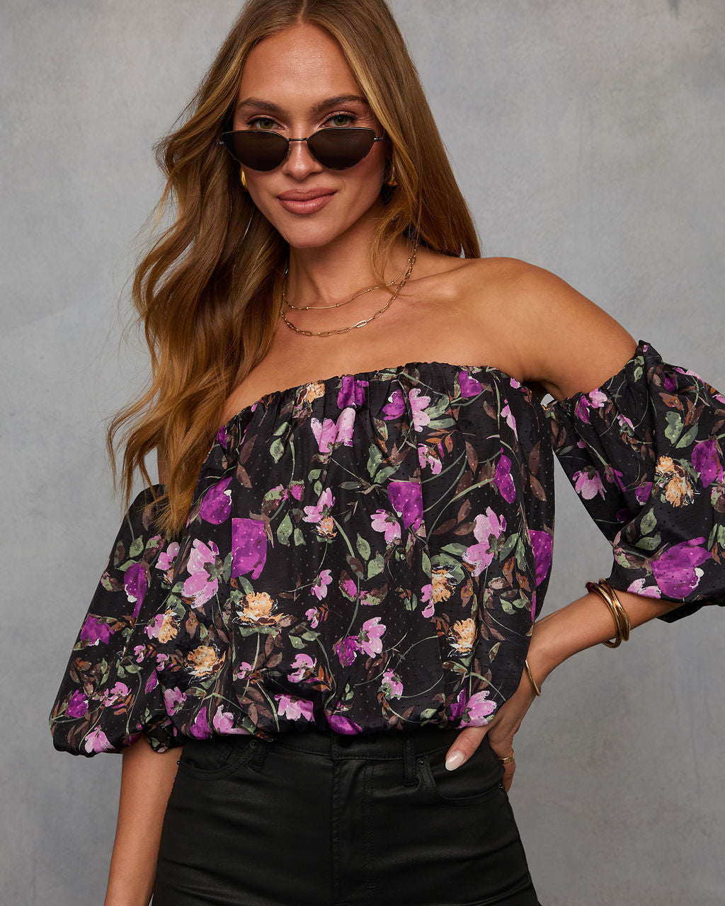 Everlyn Off The Shoulder Floral Blouse
