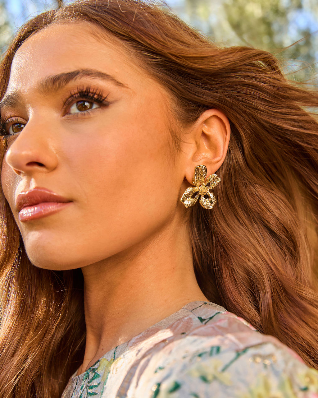 Petal Frequency Floral Stud Earrings