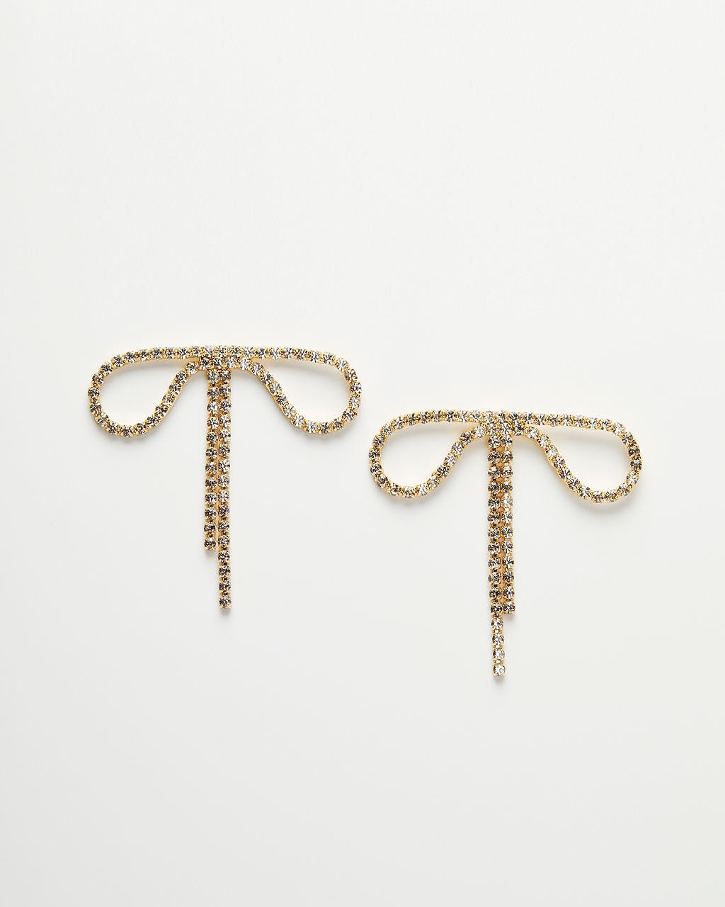 Bristowe Rhinestone Bow Earrings