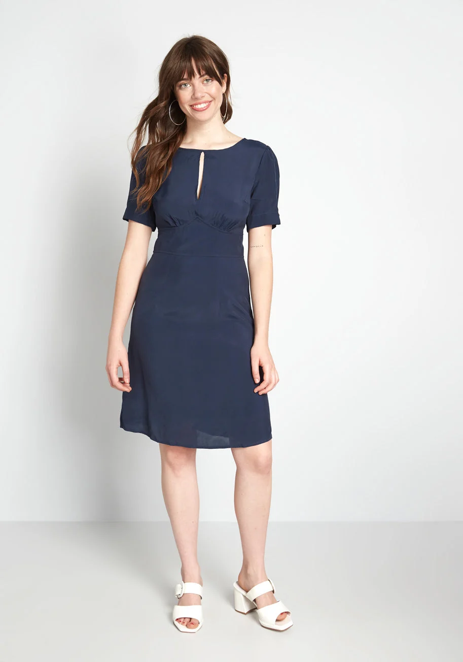 The Keyhole Story A-line Dress (Final Sale)