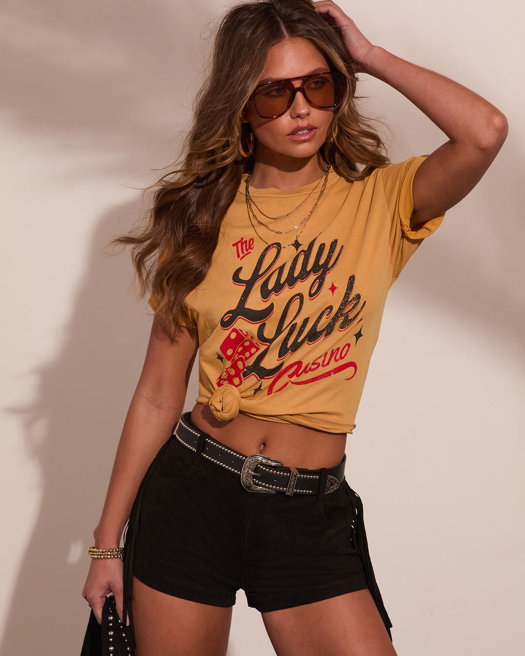 Lady Luck Graphic Short Sleeve Graphic Tee