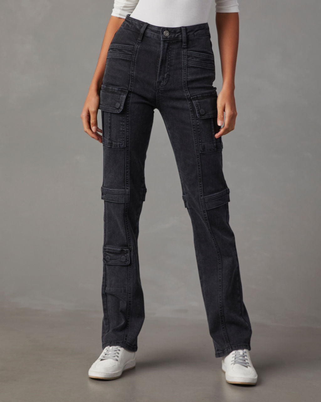Zhaire Super Stretch High Rise Straight Jeans