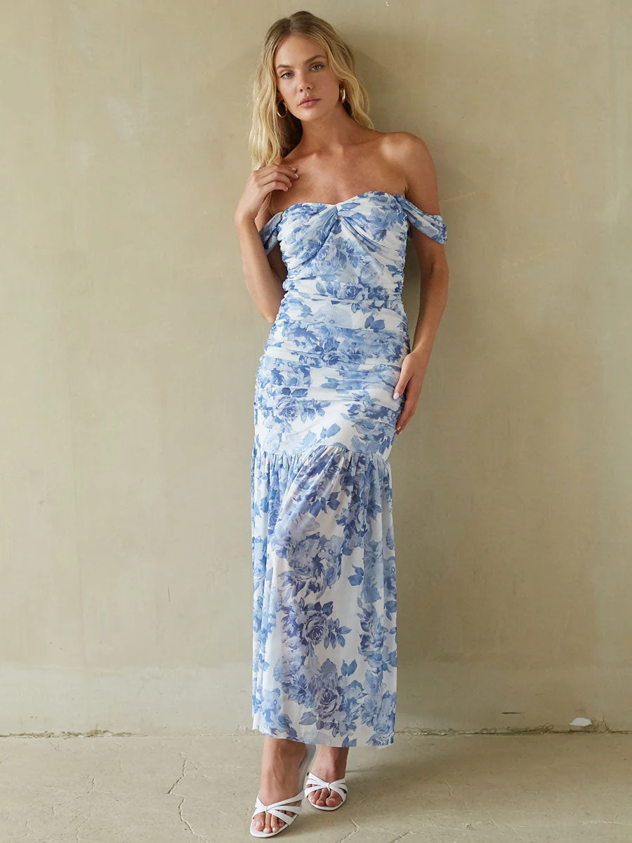Tahlia Ruched Maxi Dress