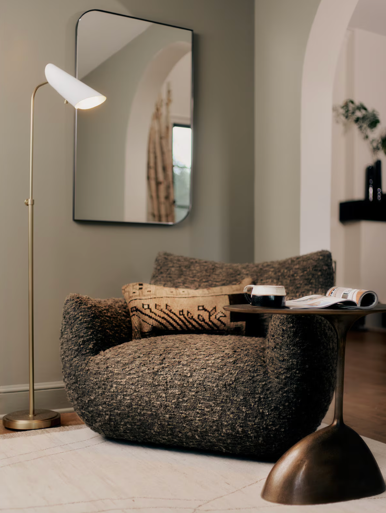 Rizzo Brass Accent Table