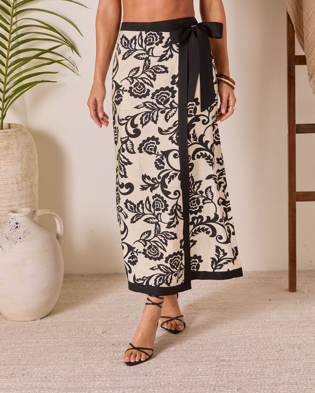 Lindsi Printed Wrap Tie Sarong