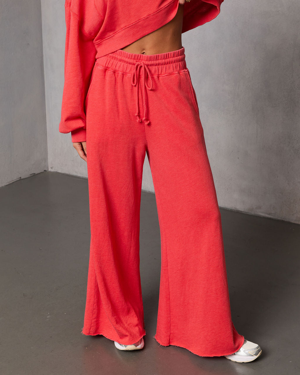 Off Hours Fleece Wide Leg Sweatpants