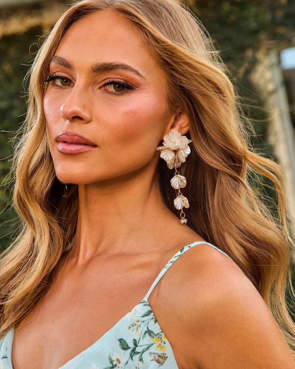 Imeina Drop Floral Earrings