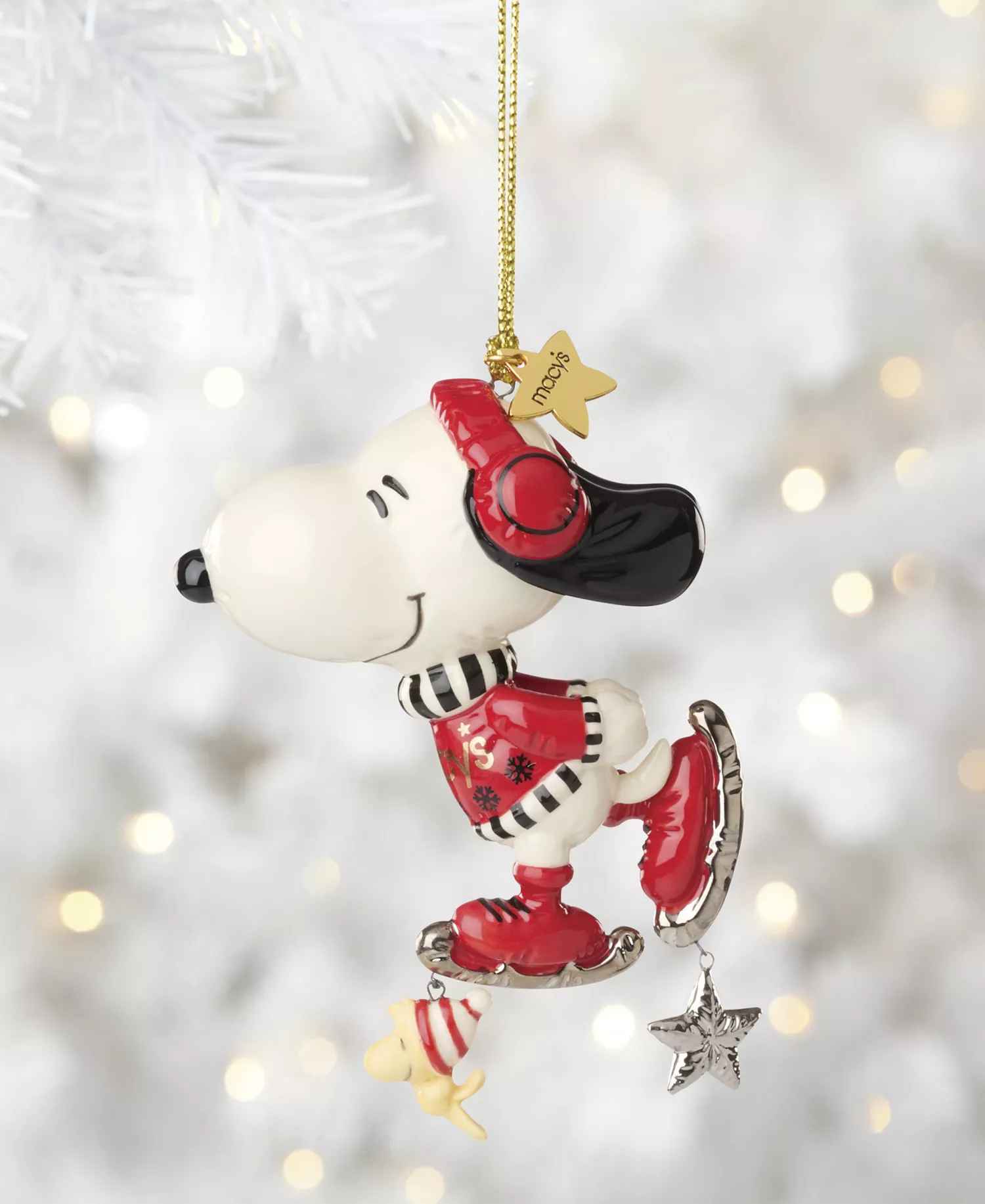 Lenox Macy's 100th Thanksgiving Day Parade Snoopy Ornament