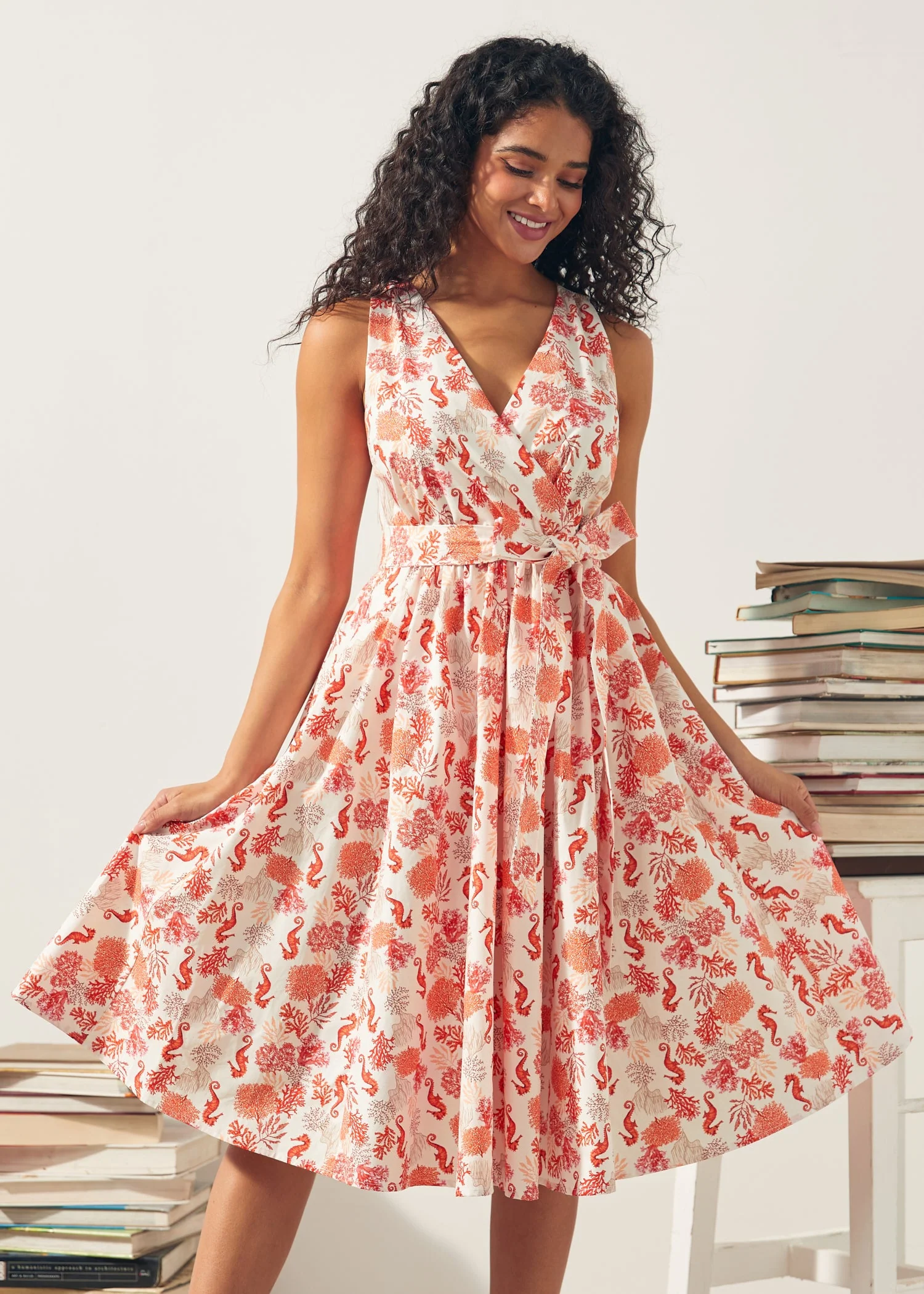 Instant Energy Faux-Wrap Dress