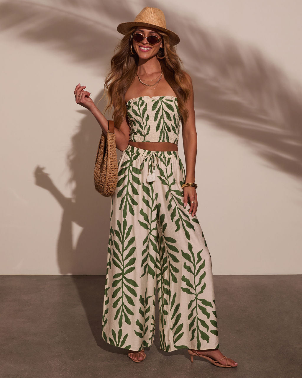 Sol Escape Tropical Drawstring Pants