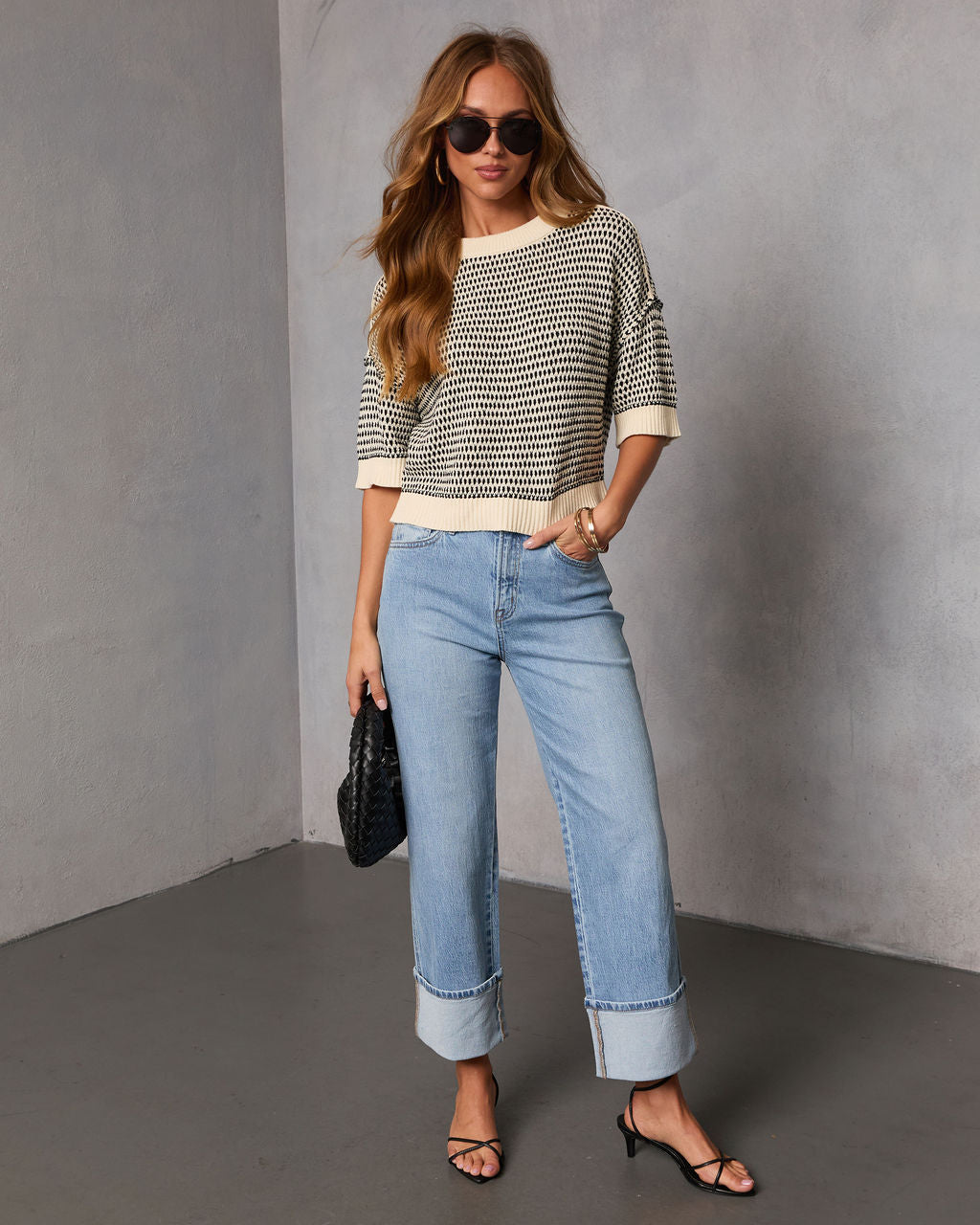 Marinda Contrast Knit Sweater