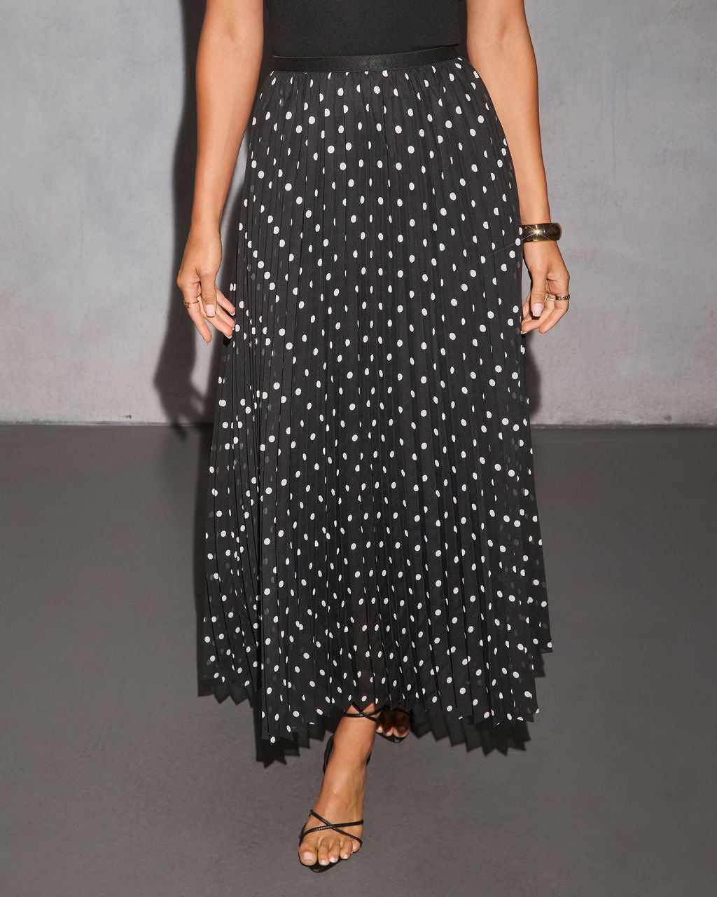 Korrina Polka Dot Midi Skirt