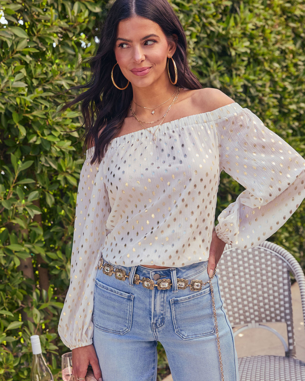 Sevana Embellished Chain Belt