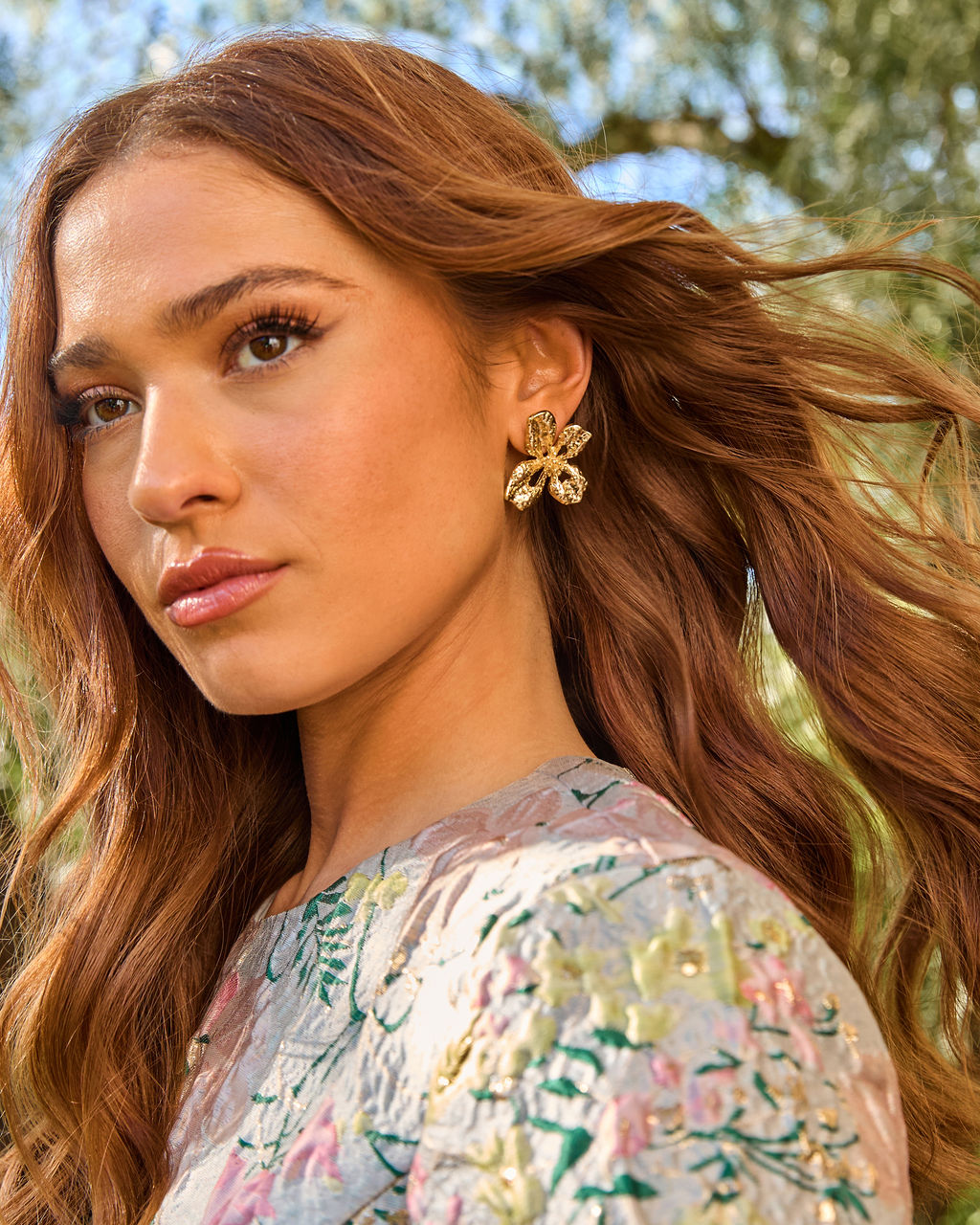 Petal Frequency Floral Stud Earrings