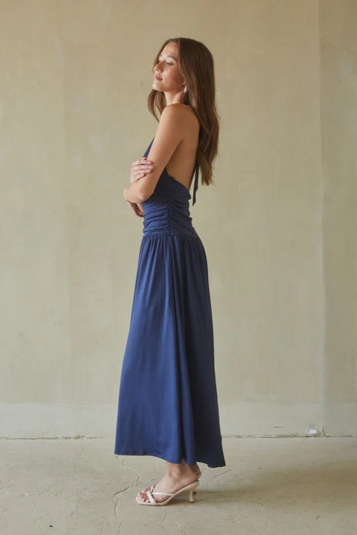 NIA Sahara Halter Maxi Dress