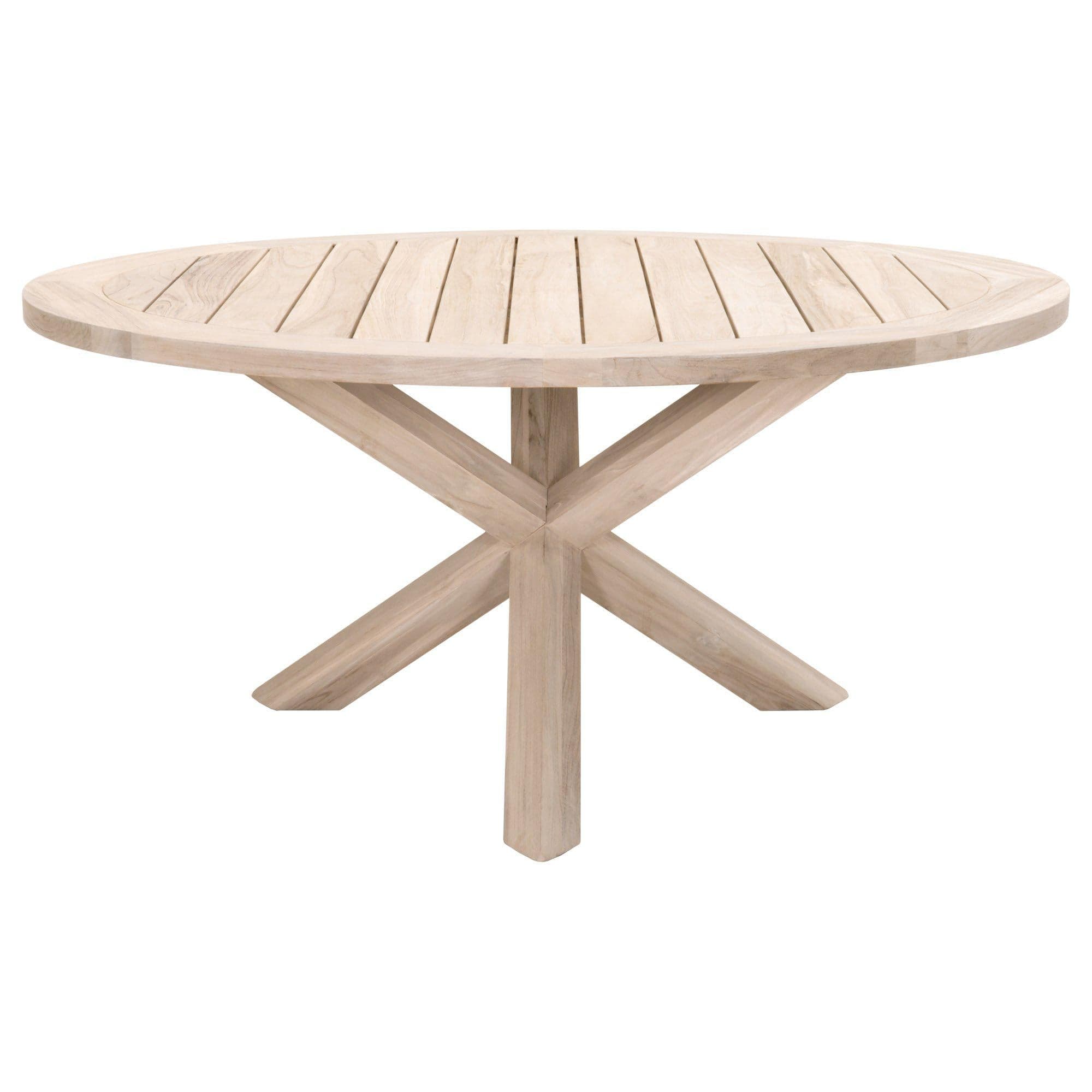 Bally Teak Outdoor Dining Table with Lazy Susan