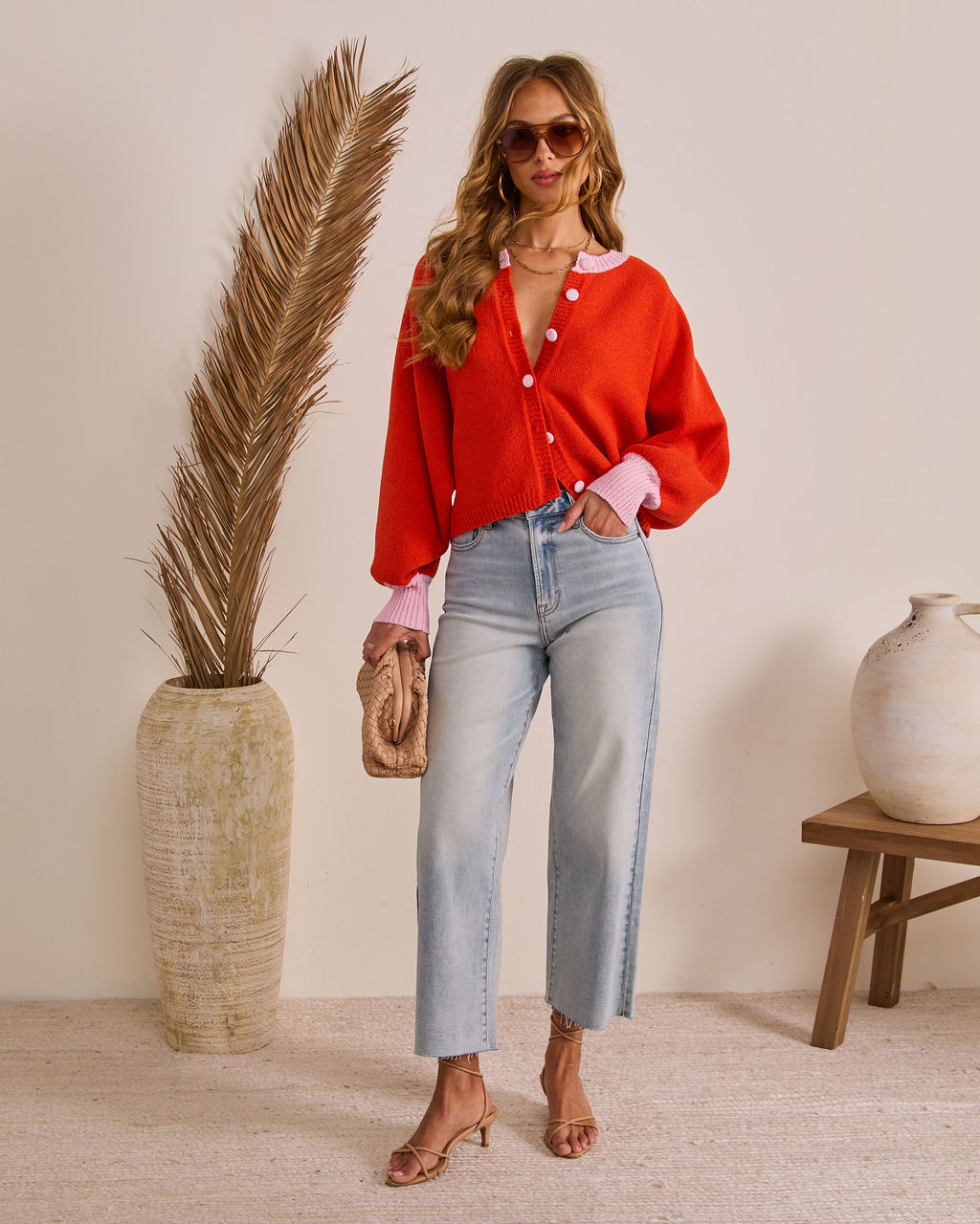 Comfort Archive Contrast Trim Cardigan