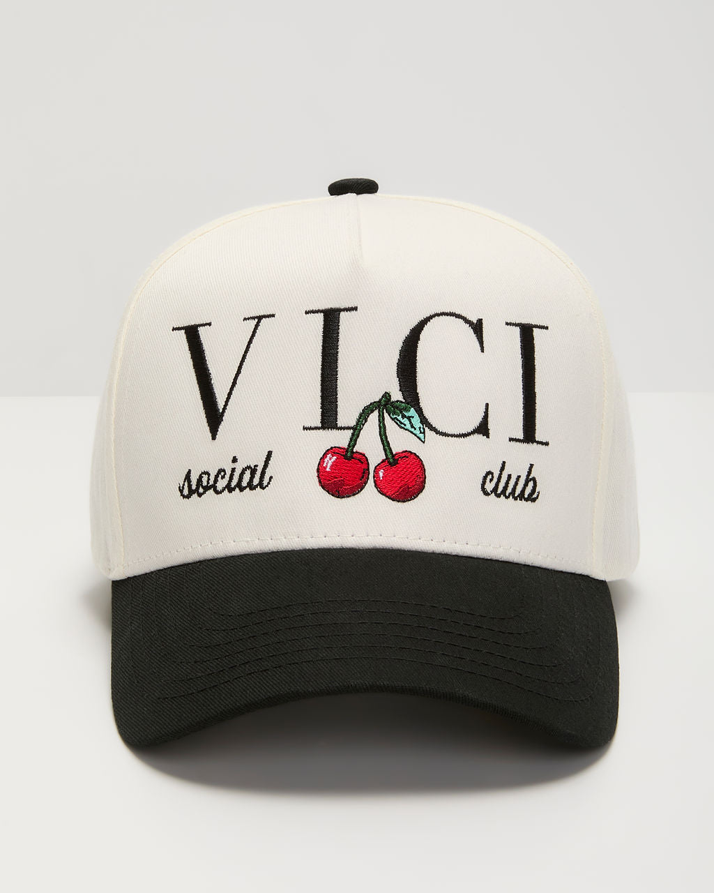 VICI Social Club Embroidered Cherries Hat