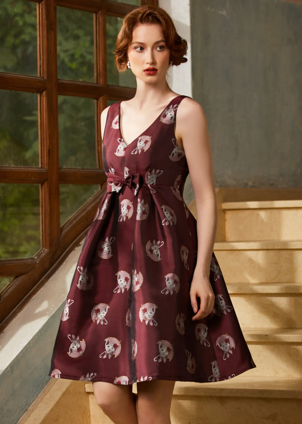 The Purrfectly Poised Fit & Flare Dress