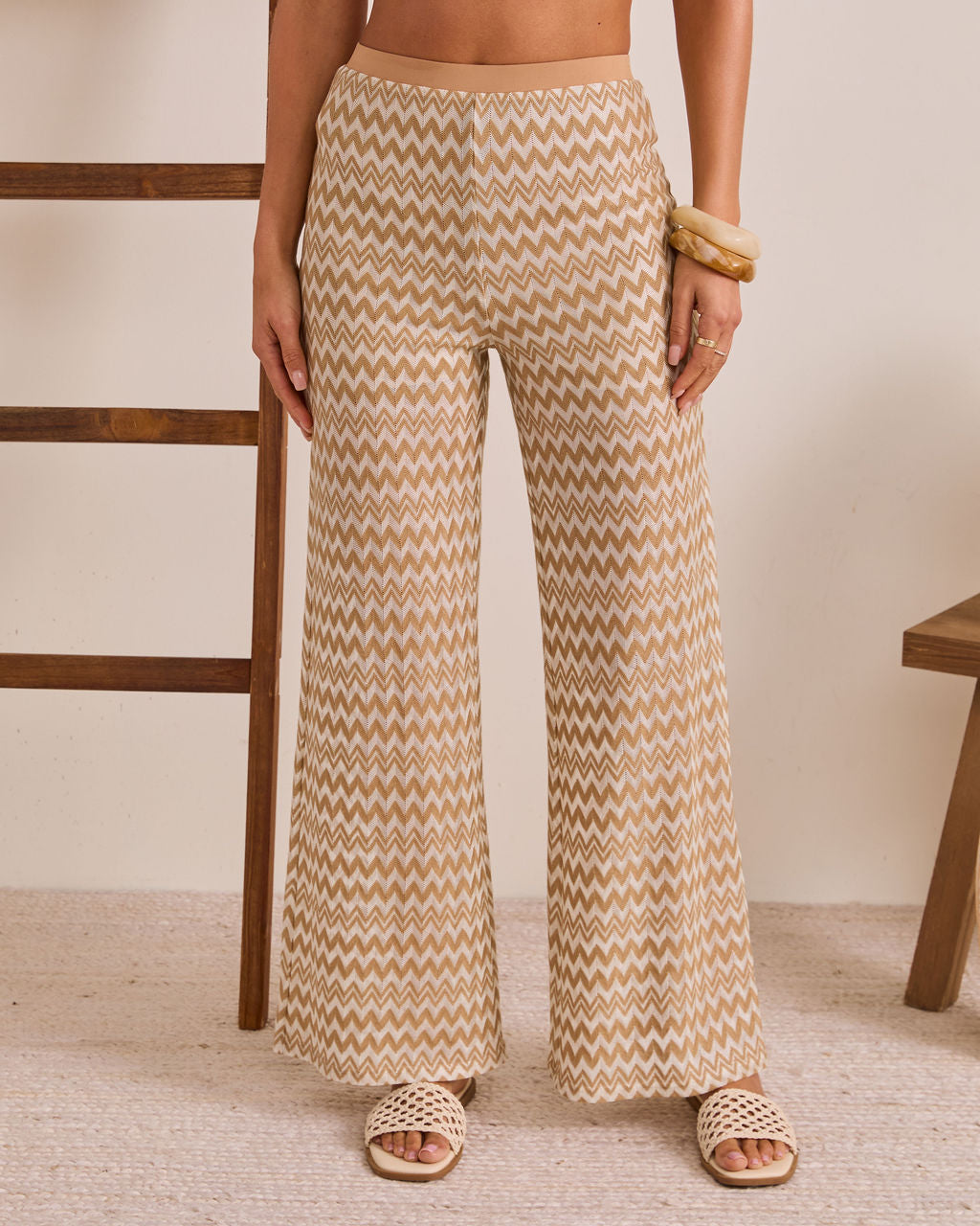 Drifted Moment Chevron Print Cover Up Pants