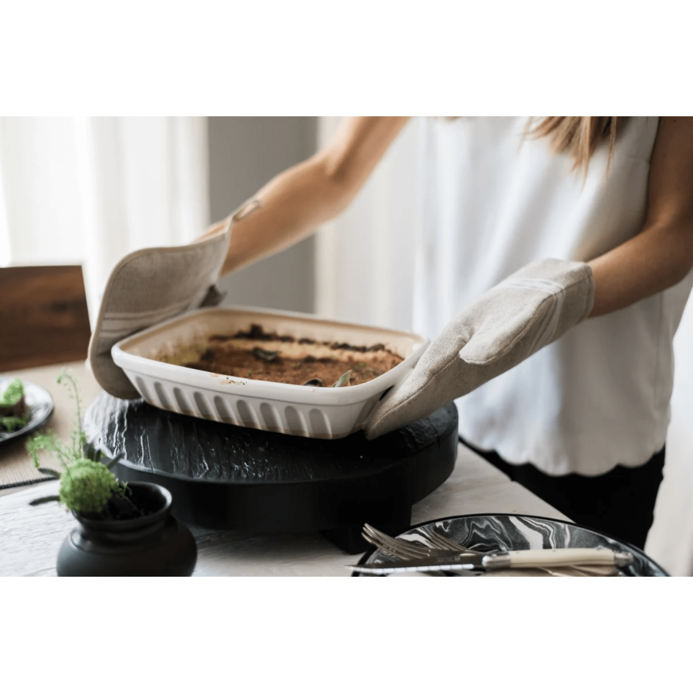 Small Rectangle Stoneware Baker
