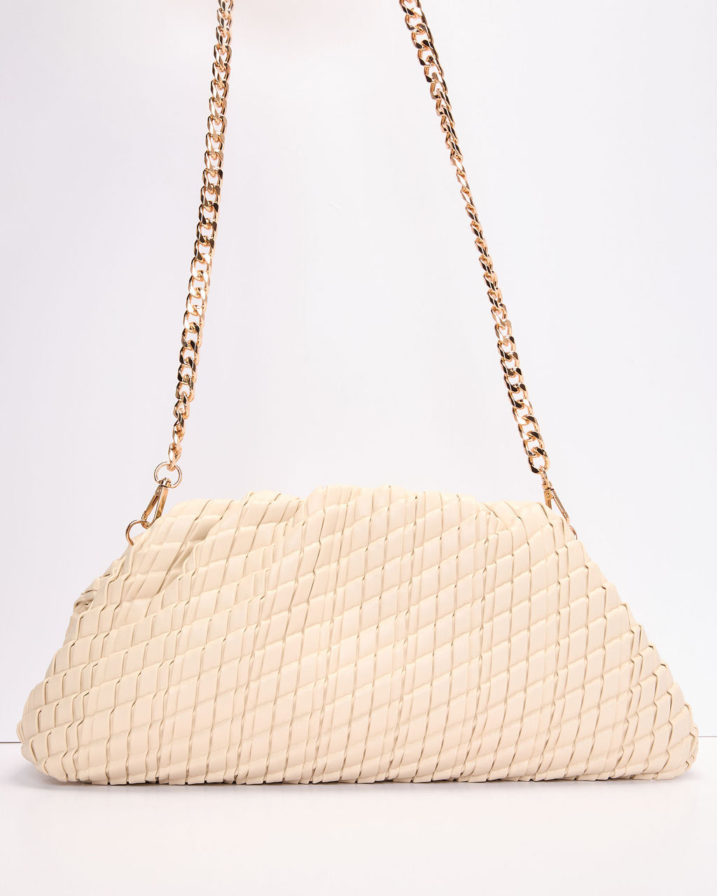 Dinner Guest Textured Pouch Clutch