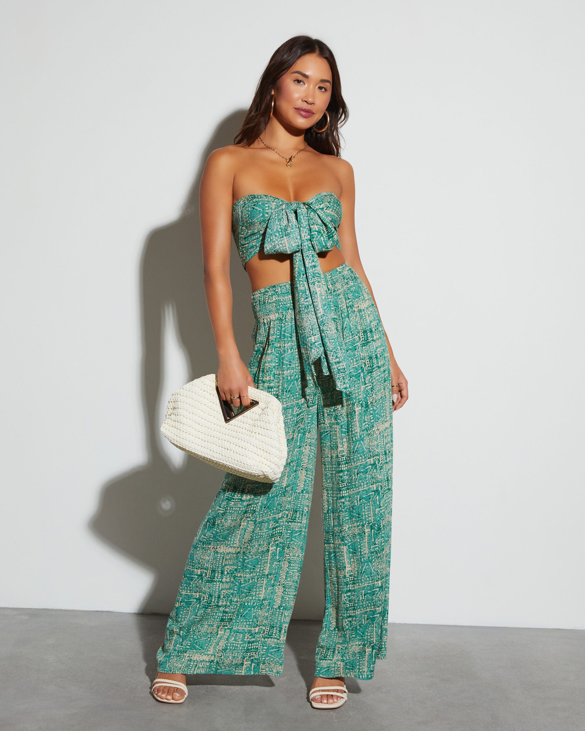 Nadia Printed Straight Leg Pants