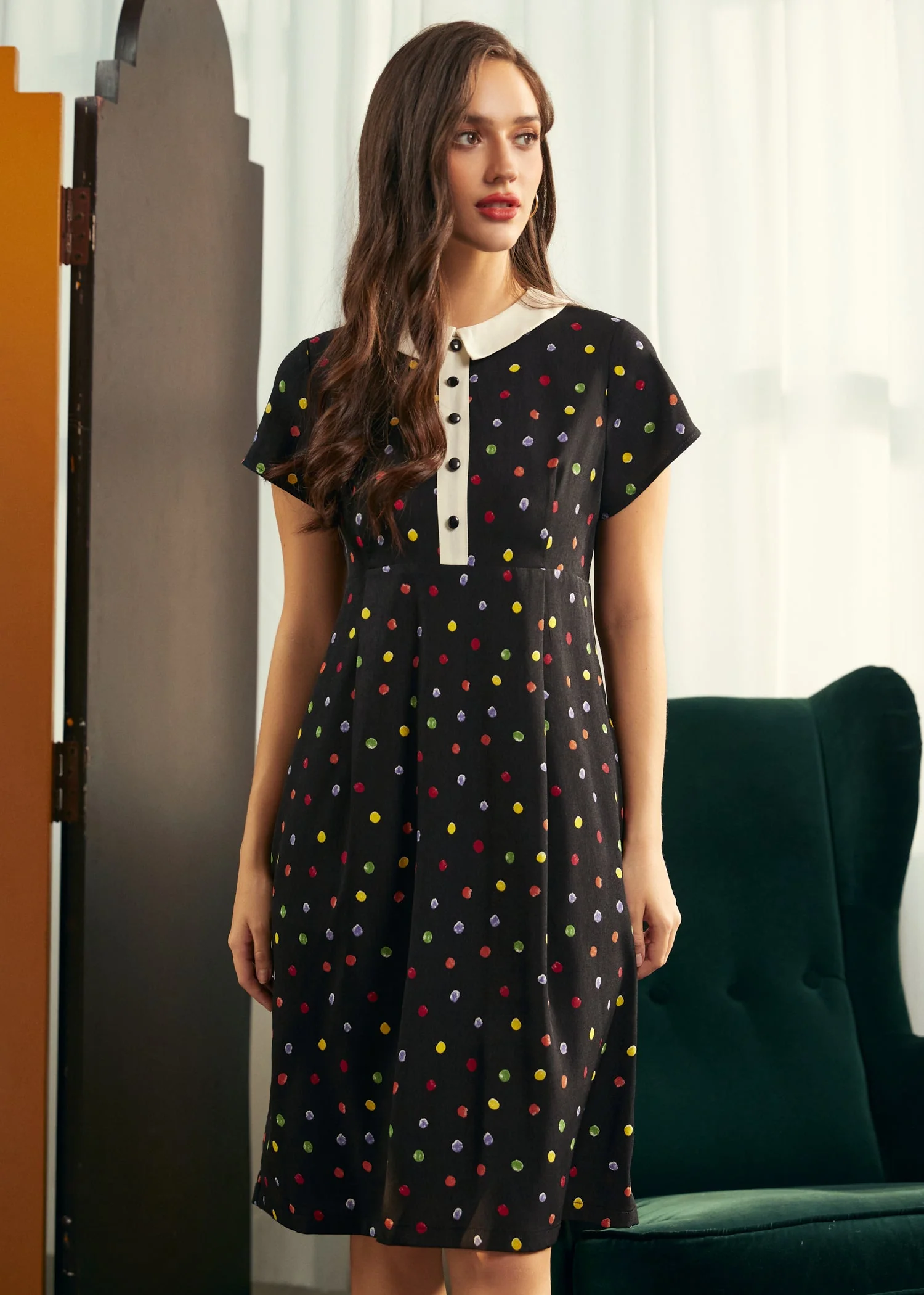 Pretty at the Pumpkin Patch Shirtwaist Dress