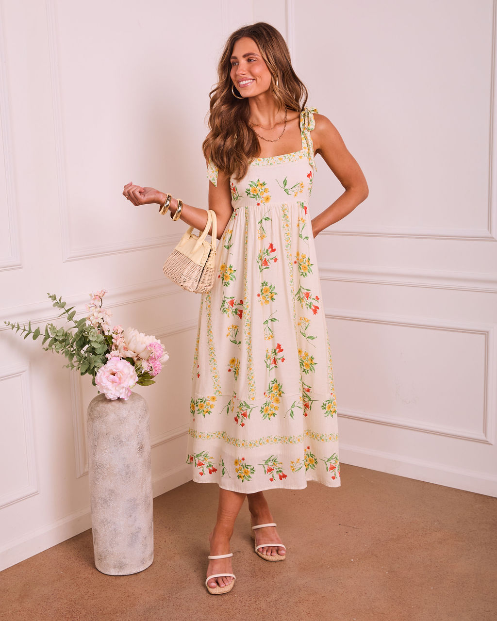 Secret Petal Floral Maxi Dress