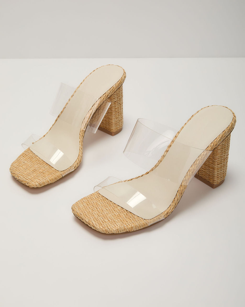 Sunny Days Clear Open Toe Mules