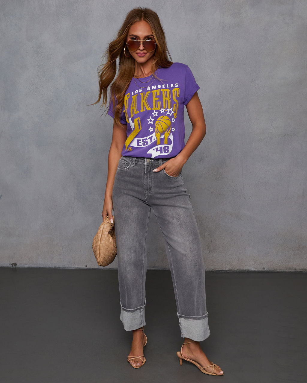 LA Lakers Short Sleeve Graphic Tee