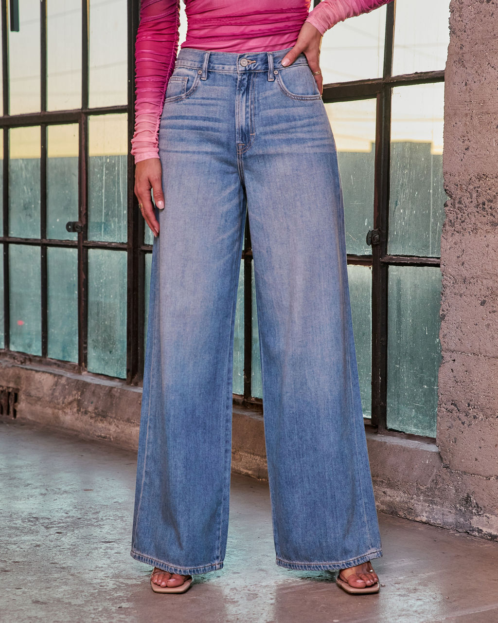 Bradie Rigid High Rise Wide Leg Jeans