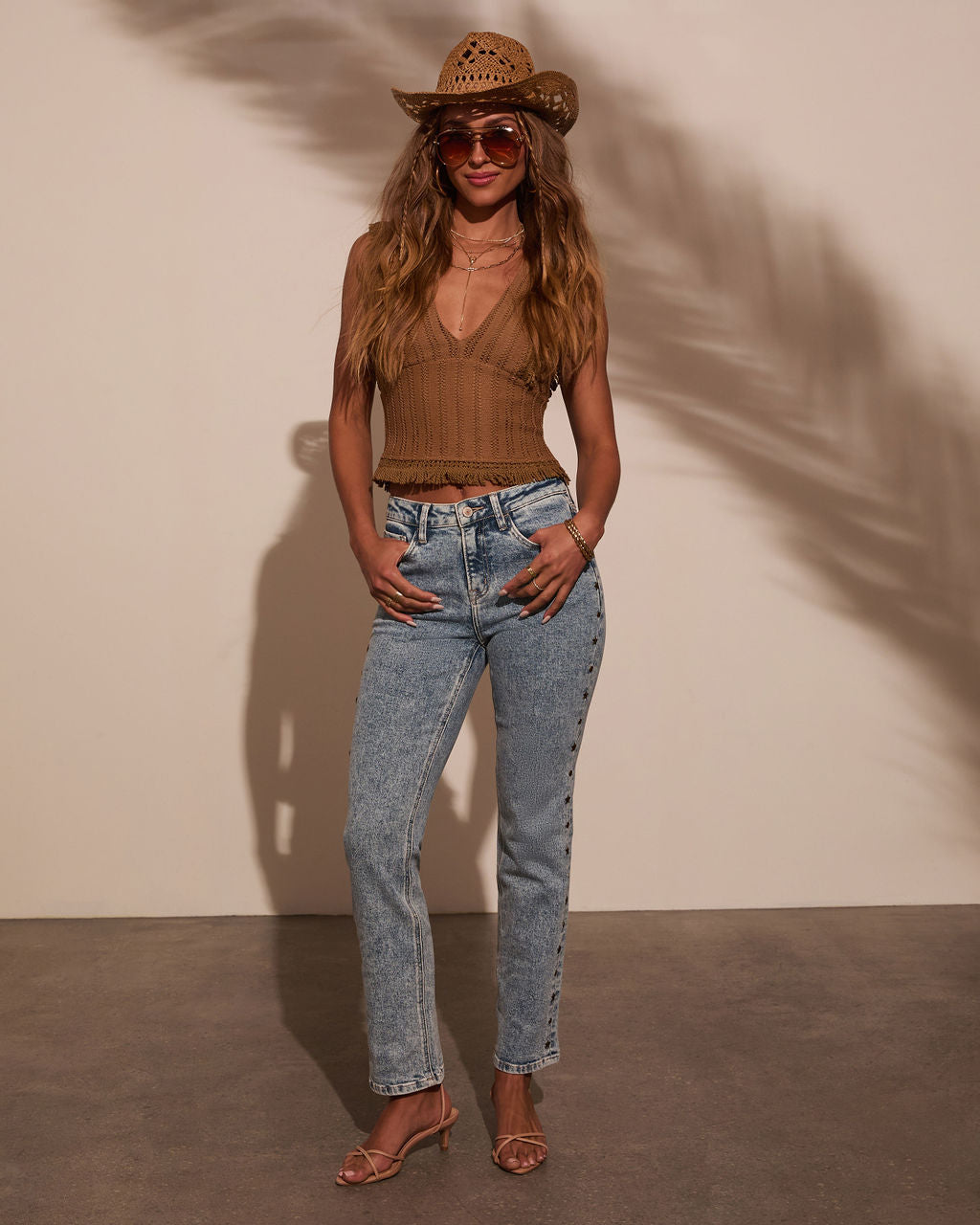 Sun Kisser Knit Tassel Top