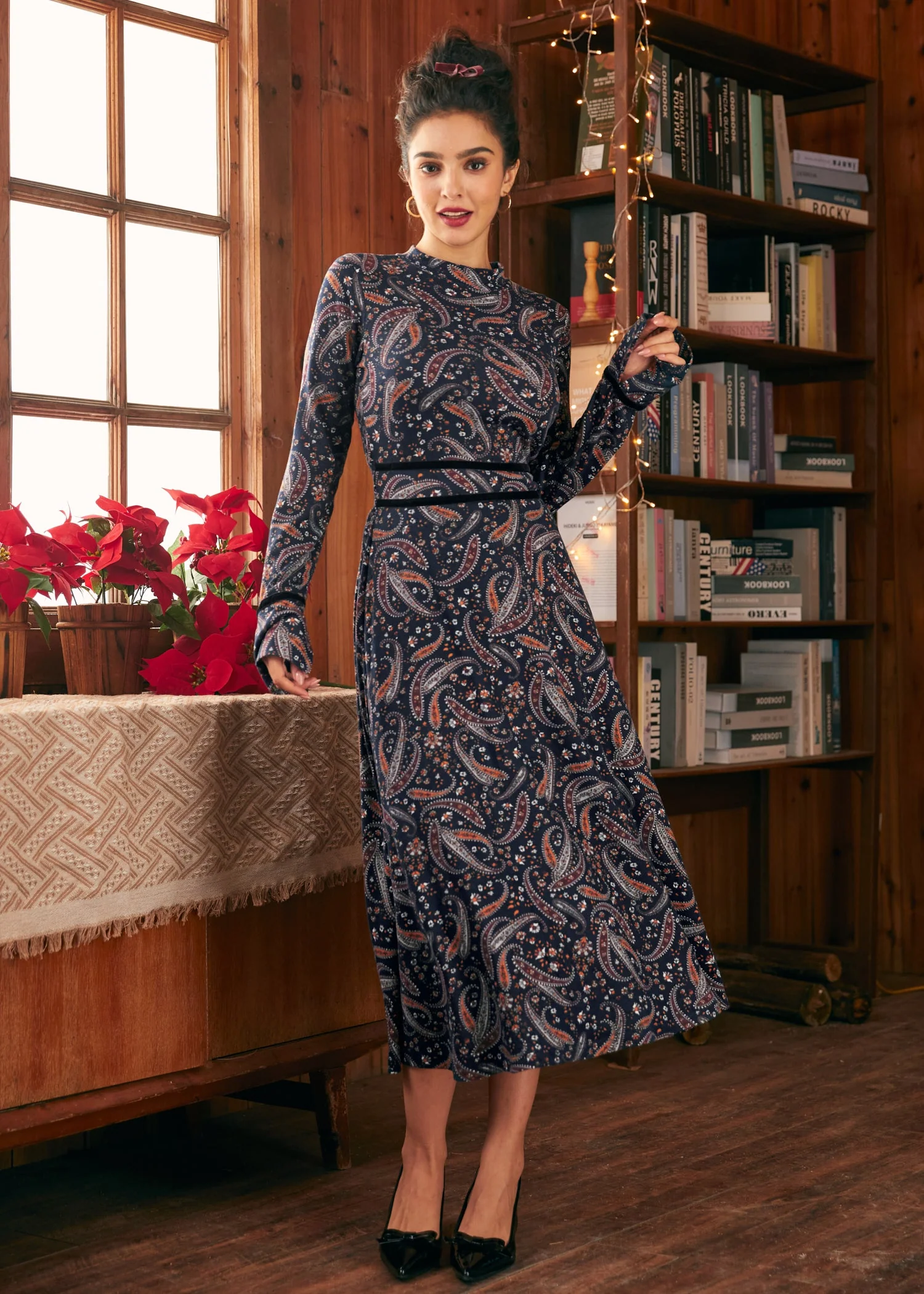 Garden Party Tapestry Midi Dress
