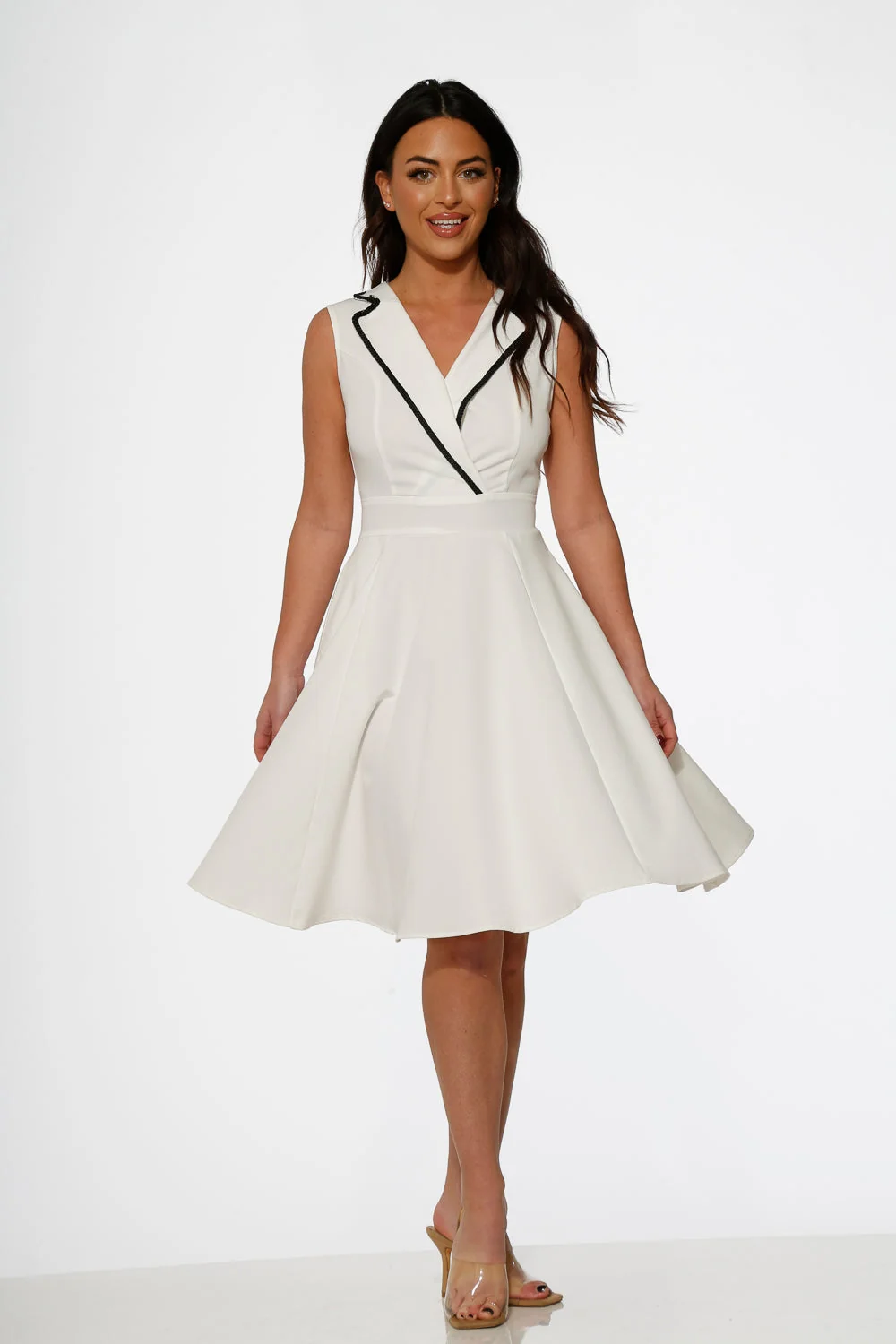 White Jenny Swing Dress