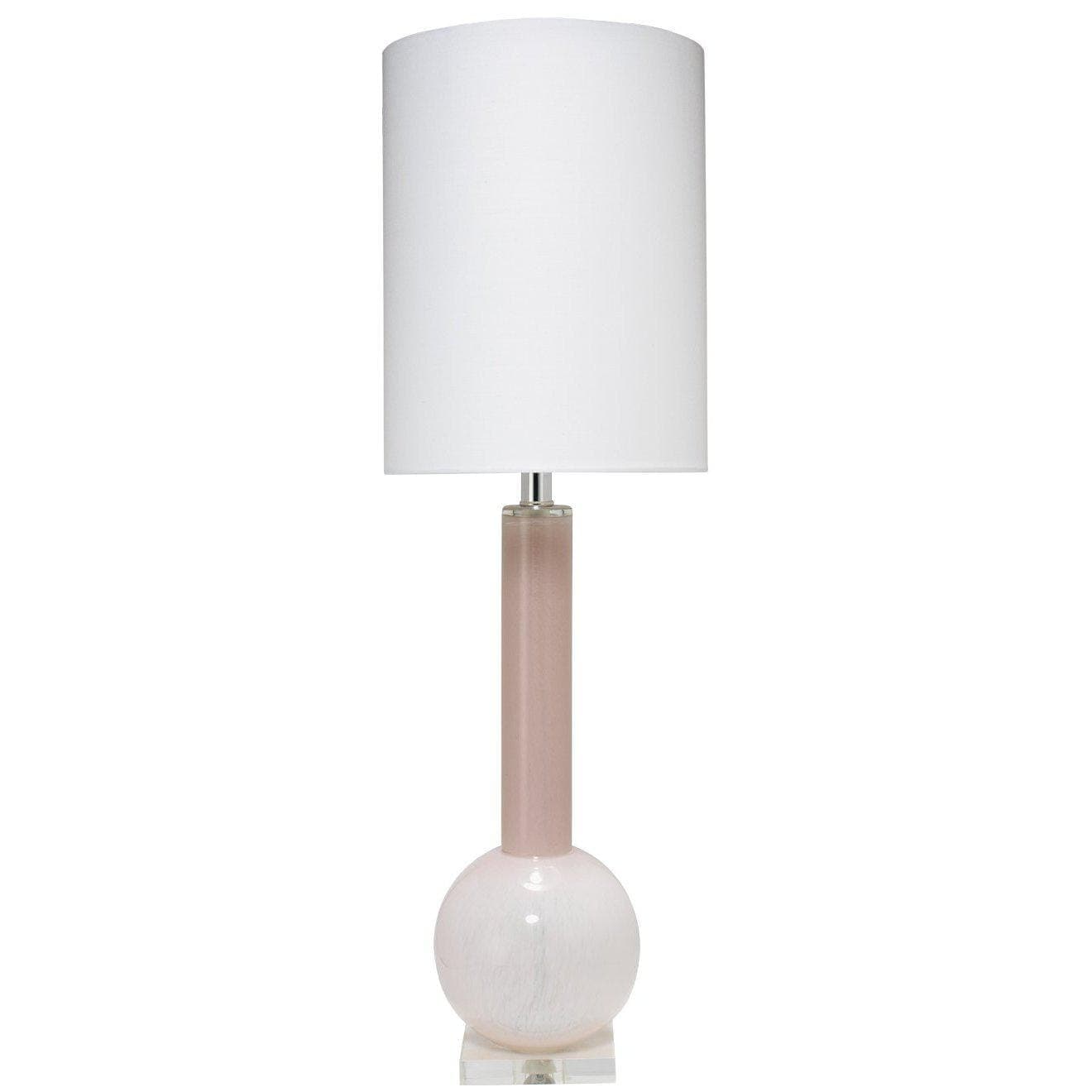 Studio Table Lamp in Petal Pink Glass