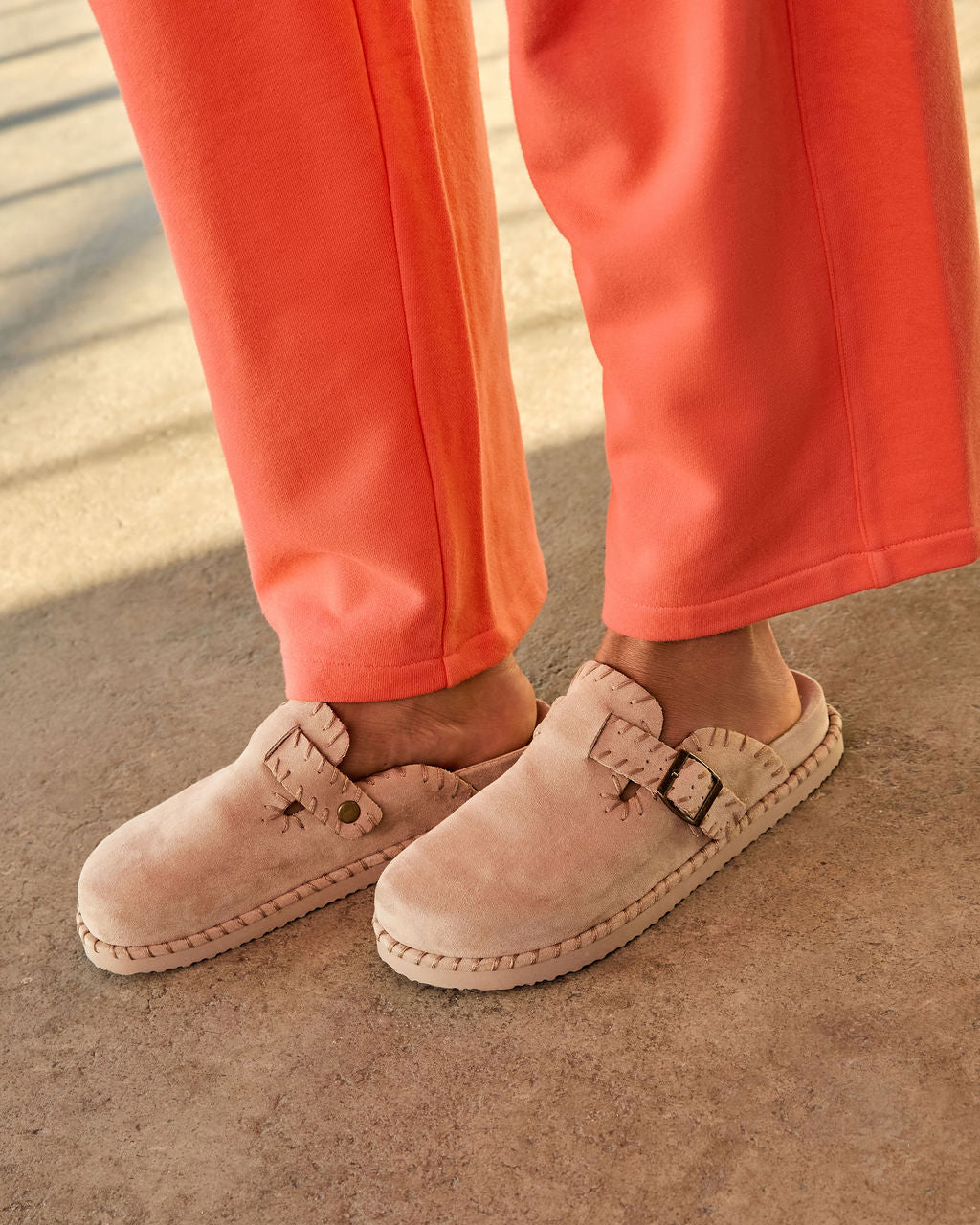 Chic Comfort Stitch Slip On Mules