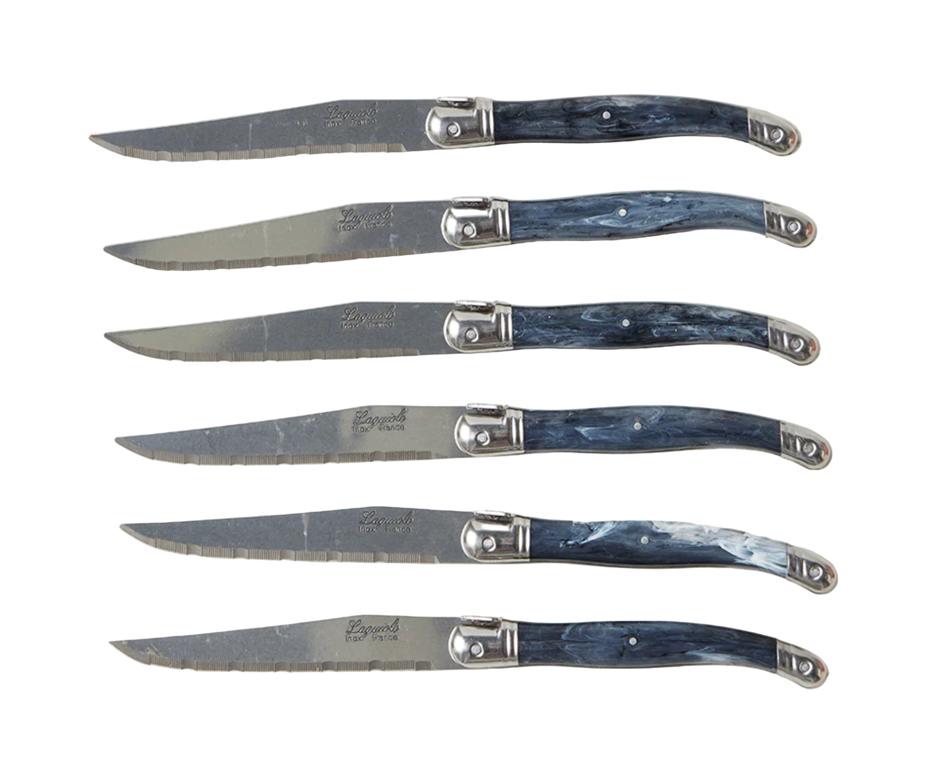 Grey French Laguiole Steak Knives Set