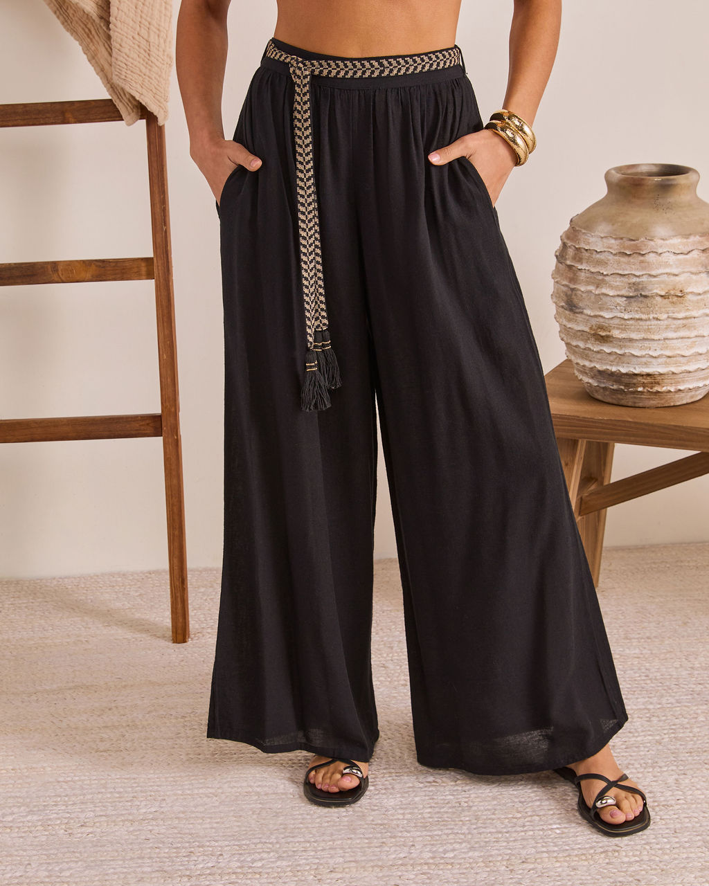 Arana Relaxed Belted Pants