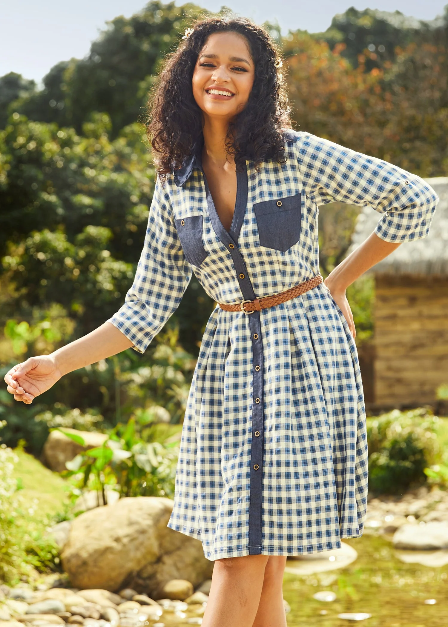 Prairie Gaze Western Shirtdress
