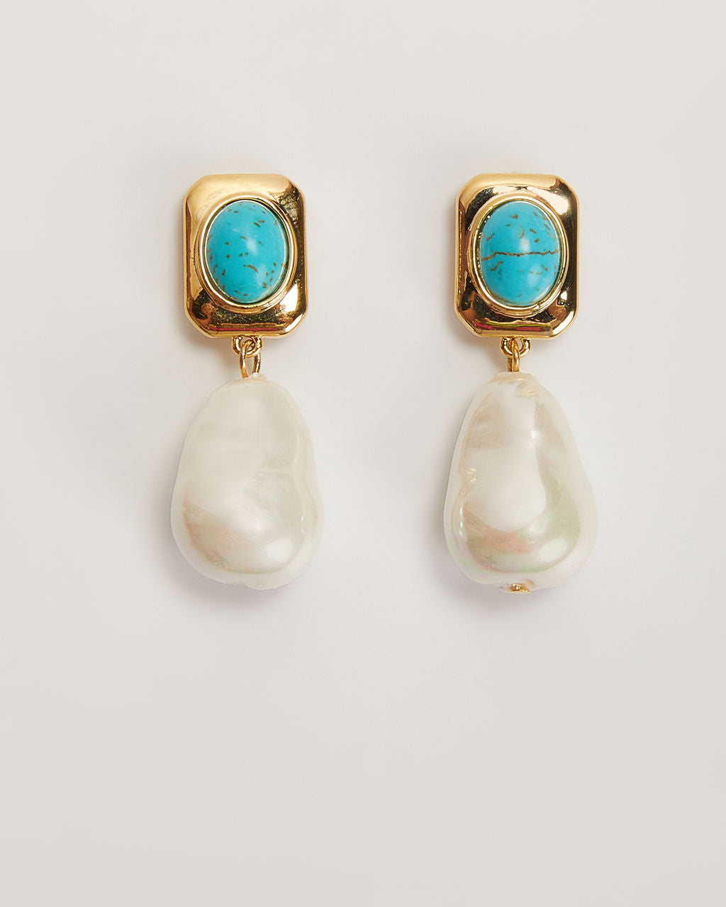 Tidal 18k Gold Plated Drop Earrings