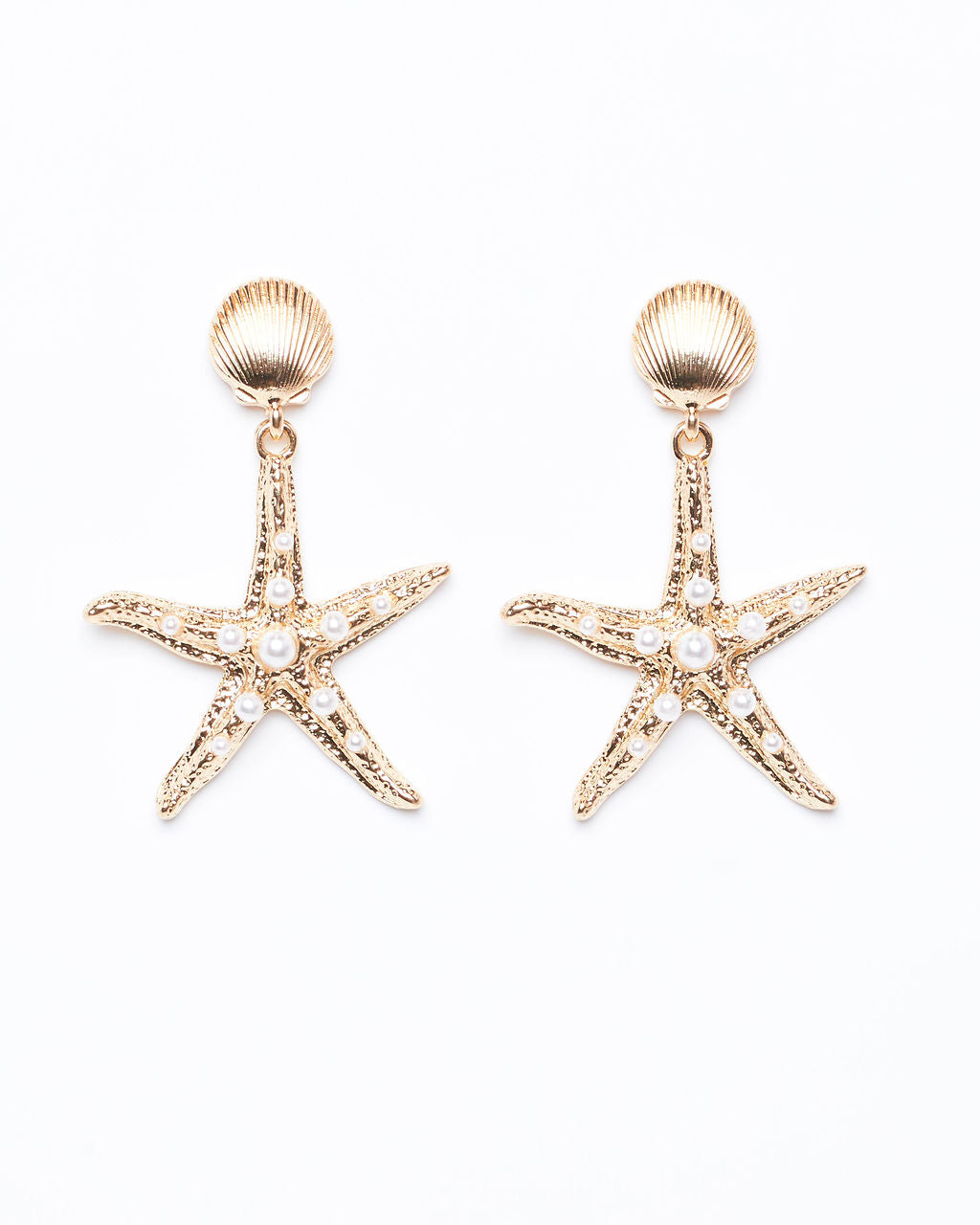 Starfish Drop Earrings