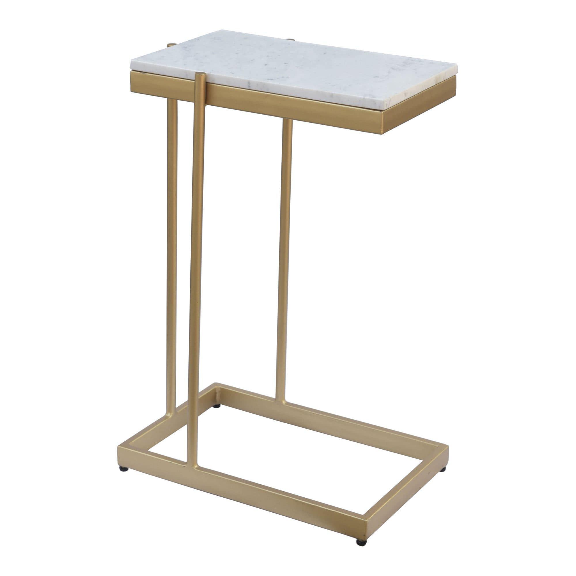 Sulu Marble & Brass SideTable