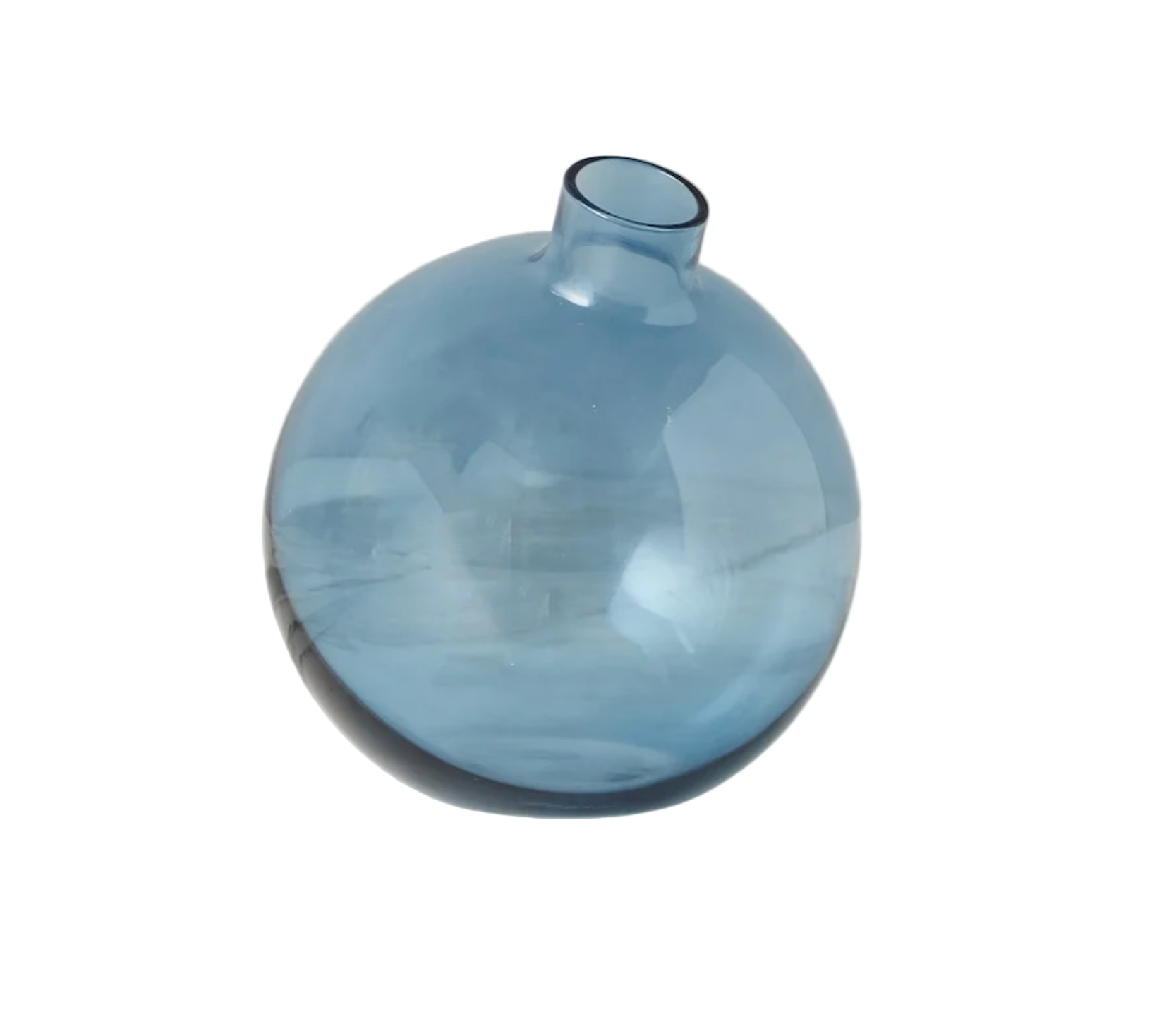 Blue Glass Bud Vase