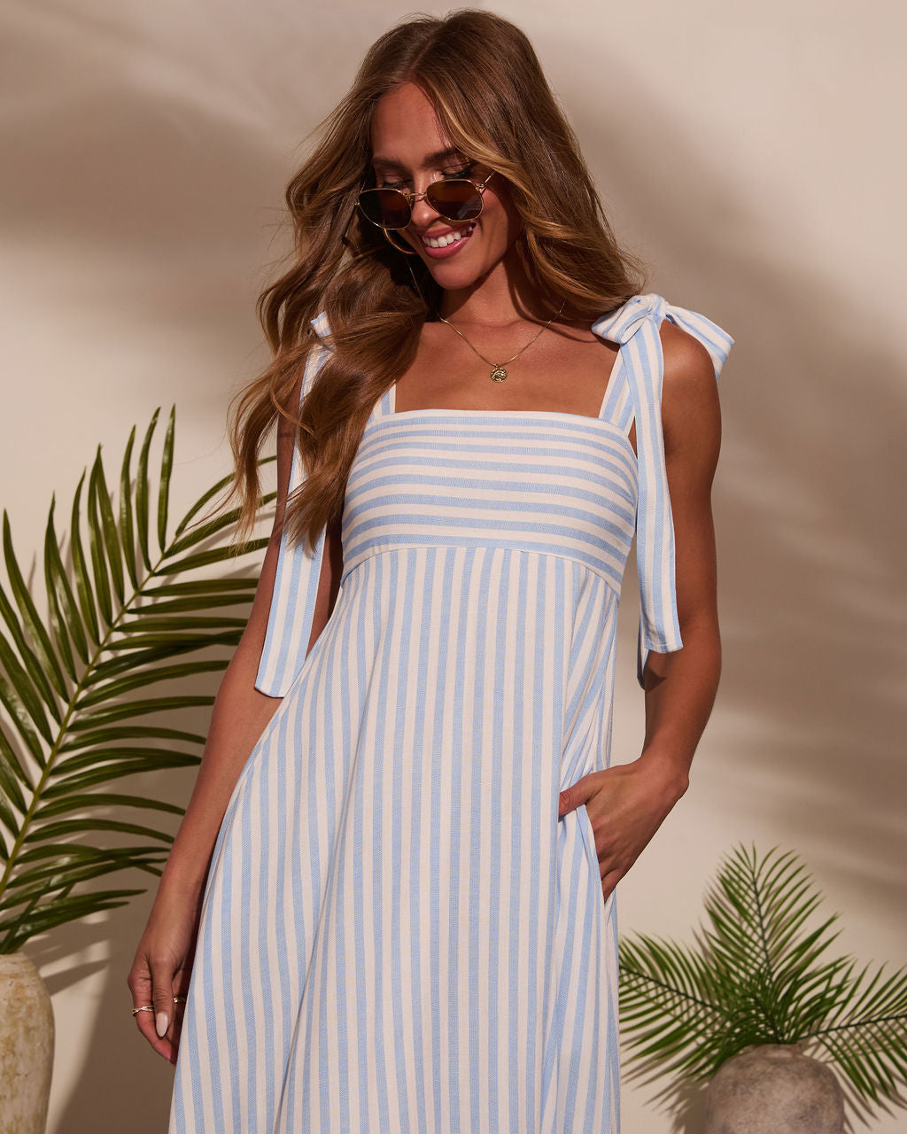 Colene Striped Maxi Dress