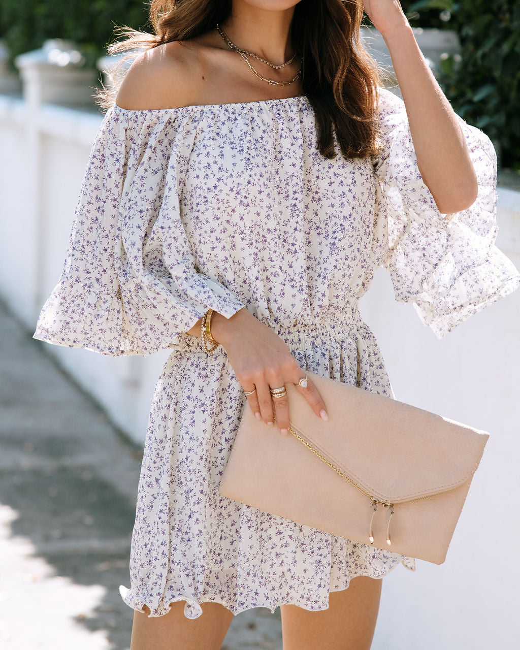 Sayra Floral Off The Shoulder Romper