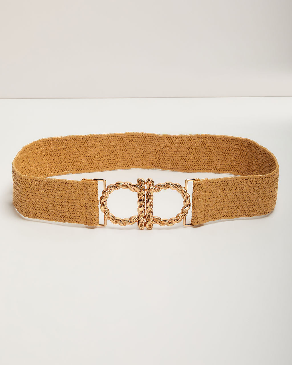 Staci Straw Stretch Belt