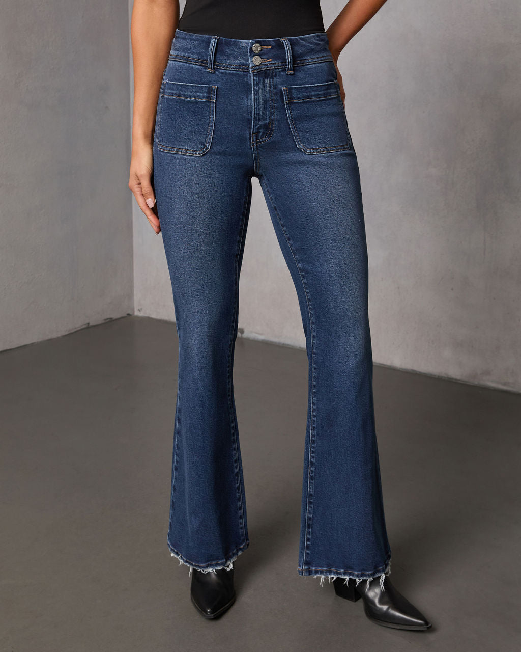 Helaine Stretch High Rise Flare Jeans
