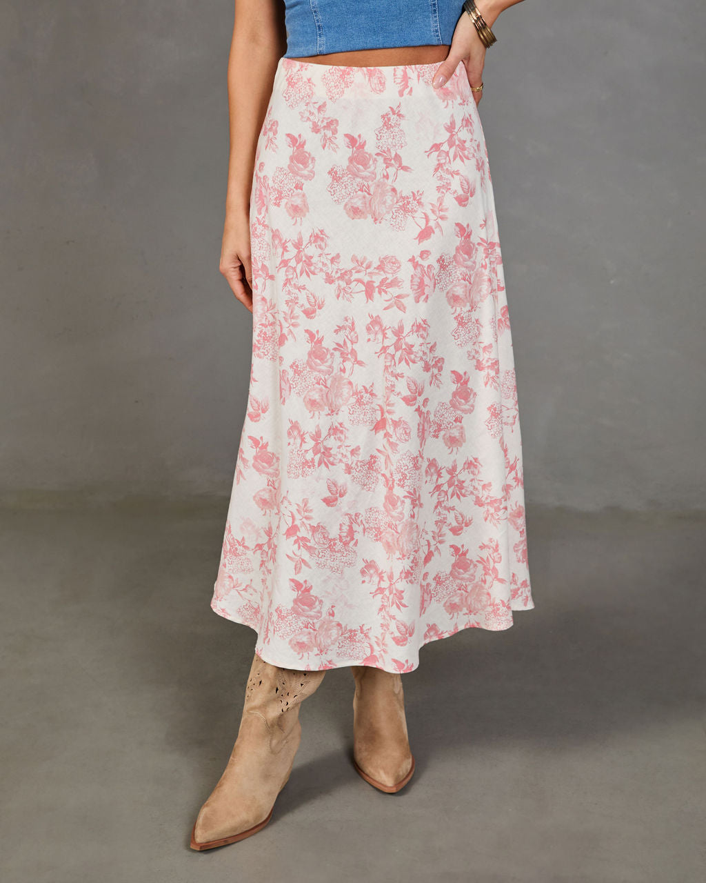 Daywear Darling Floral Midi Skirt